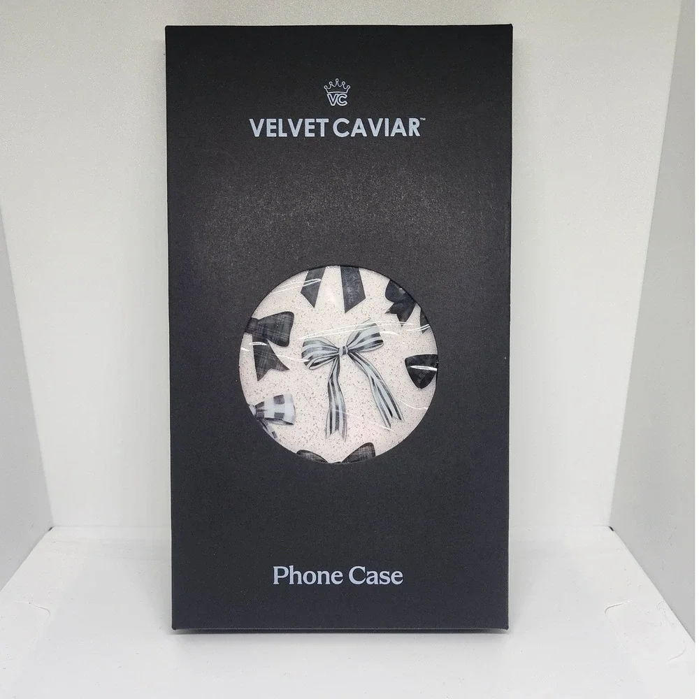 Velvet Caviar Black Bow Phone Case | Samsung Galaxy S22 Ultra | Cute Aesthetic